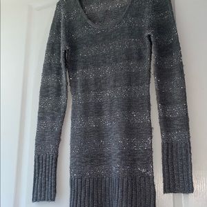 Guess sweater/dress  sequins grey size M